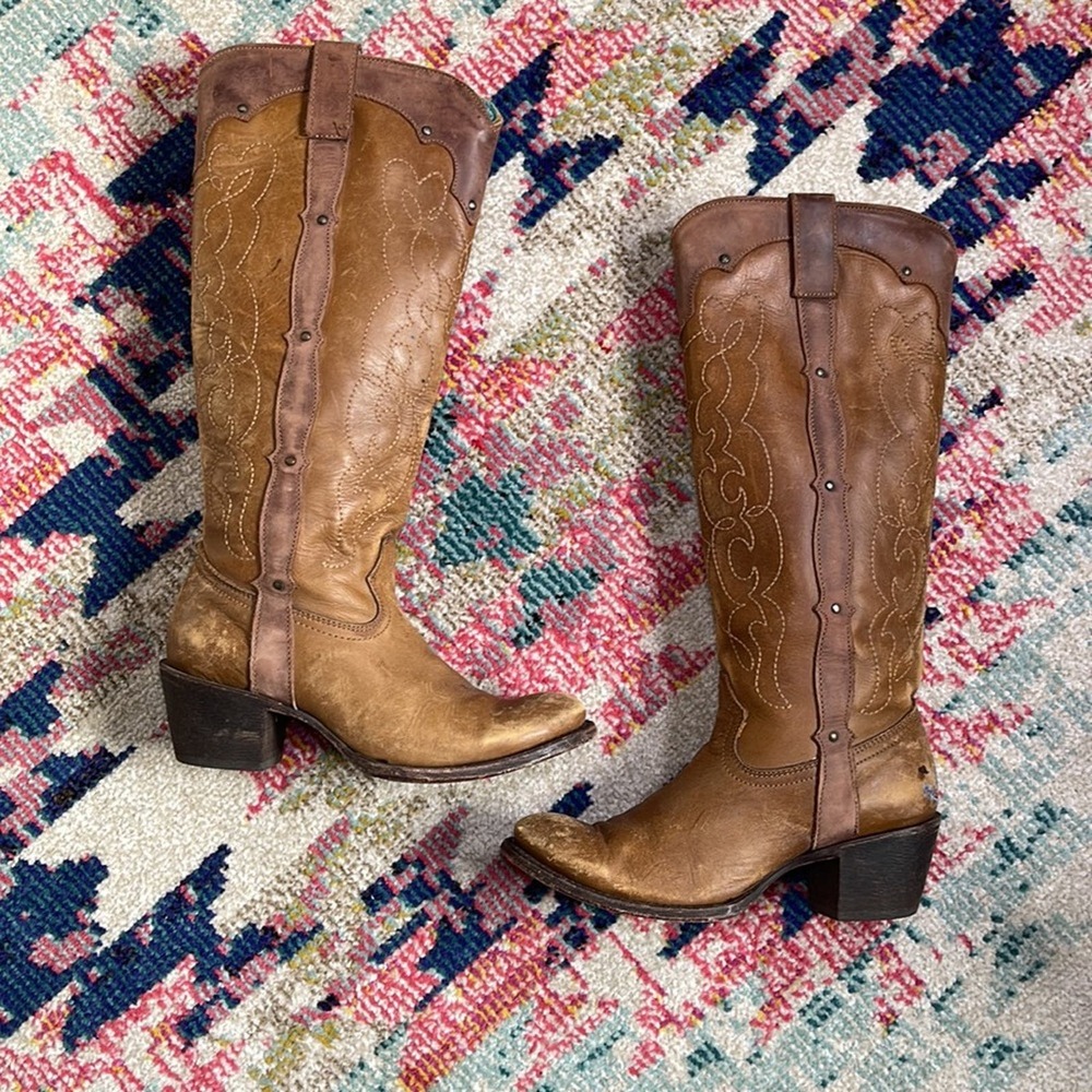Corral Kats Natural Westport 7.5 Tall Boots